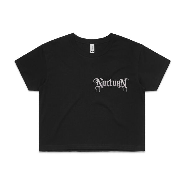 NOCTURN - Lunar Bat Crop Tee Thumbnail