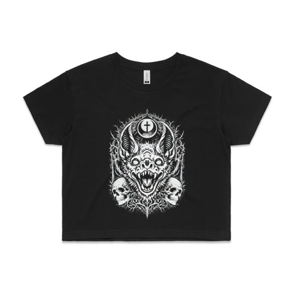 NOCTURN - Lunar Bat Crop Tee 2 Thumbnail